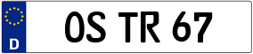 Trailer License Plate